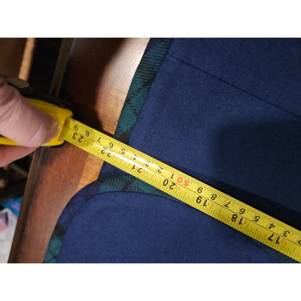 Vintage Pendleton Women's Wool Plaid Tartan Green Blue Skirt Blazer Suit Size 6 - Picture 10 of 14